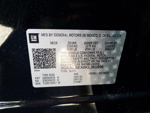 2019 GMC TERRAIN DE 3GKALSEX6KL391906
