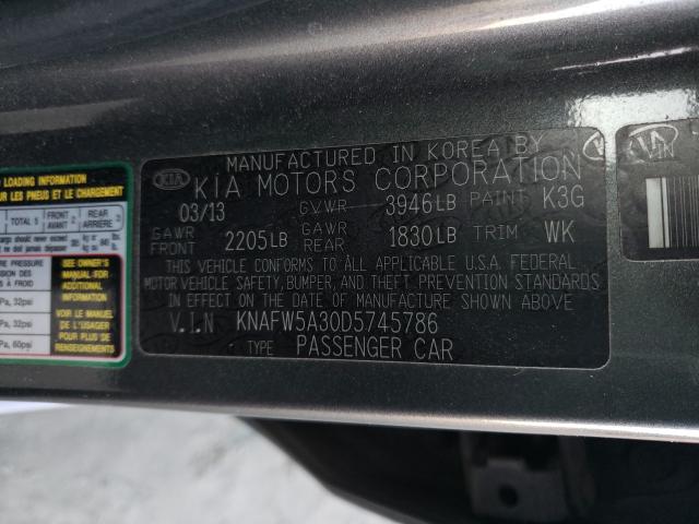 2013 KIA FORTE SX KNAFW5A30D5745786