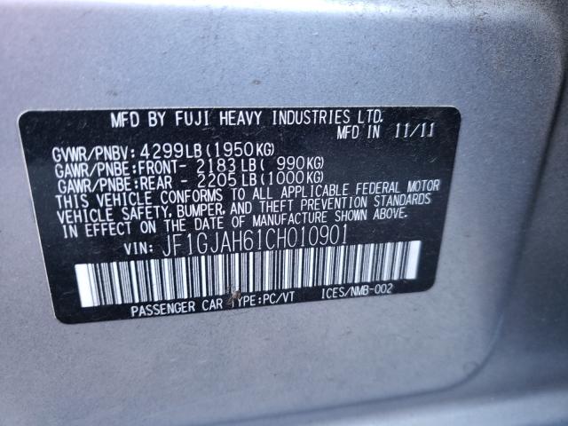 2012 SUBARU IMPREZA LI JF1GJAH61CH010901