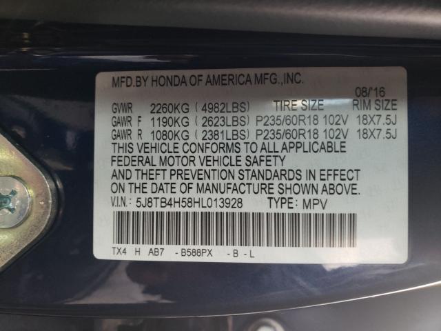 2017 ACURA RDX TECHNO 5J8TB4H58HL013928