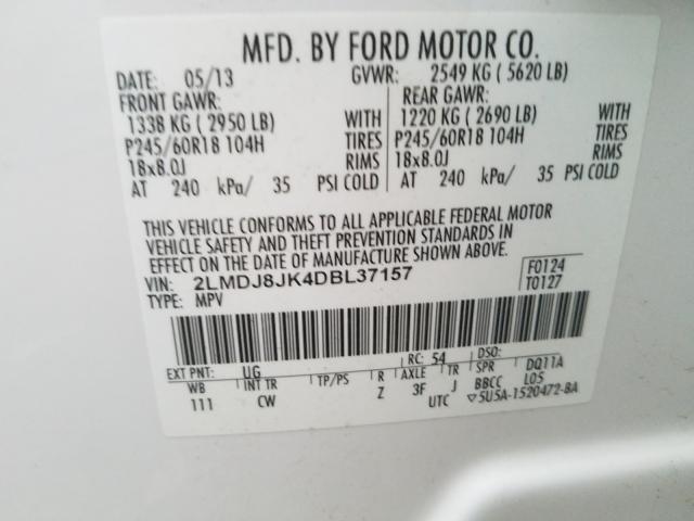 2013 LINCOLN MKX 2LMDJ8JK4DBL37157