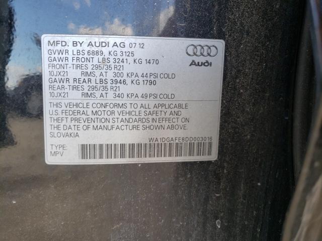2013 AUDI Q7 PRESTIG WA1DGAFE8DD003016
