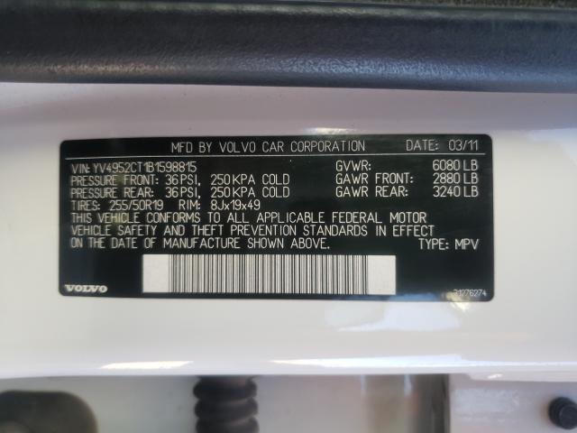 2011 VOLVO XC90 R DES YV4952CT1B1598815