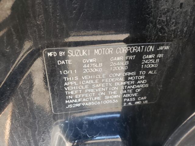 2012 SUZUKI KIZASHI SP JS2RF9A85C6100536