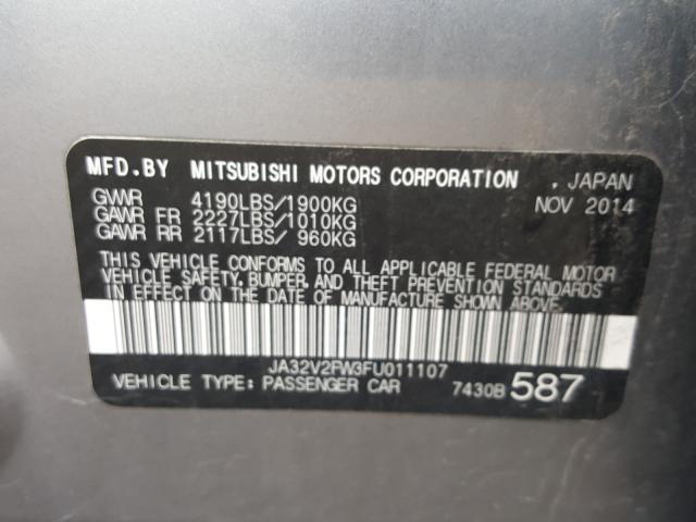2015 MITSUBISHI LANCER SE JA32V2FW3FU011107