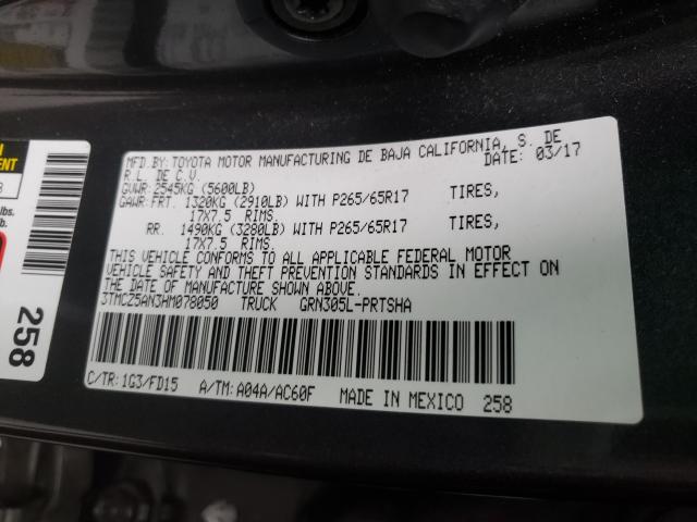 2017 TOYOTA TACOMA DOU - 3TMCZ5AN3HM078050