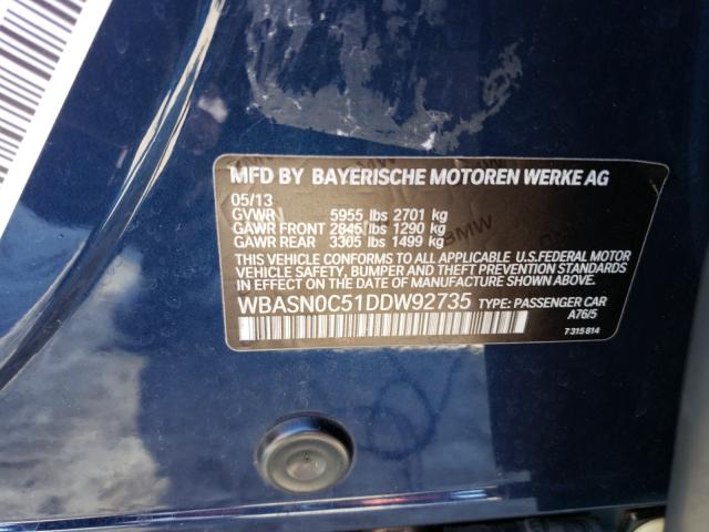 2013 BMW 550 IGT WBASN0C51DDW92735