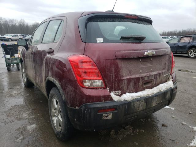 2016 CHEVROLET TRAX LS 3GNCJNSBXGL127011