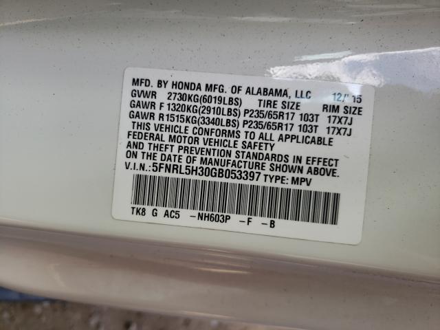2016 HONDA ODYSSEY SE 5FNRL5H30GB053397