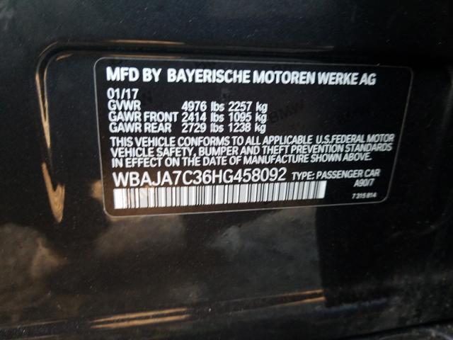 2017 BMW 530 XI WBAJA7C36HG458092