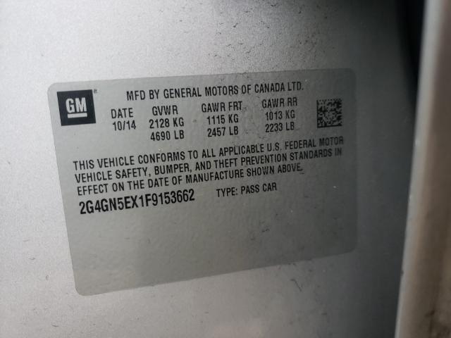 2015 BUICK REGAL PREM 2G4GN5EX1F9153662
