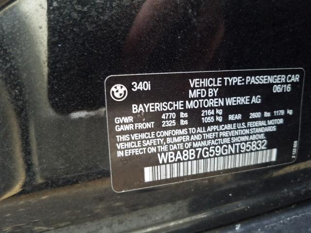 2016 BMW 340 XI WBA8B7G59GNT95832