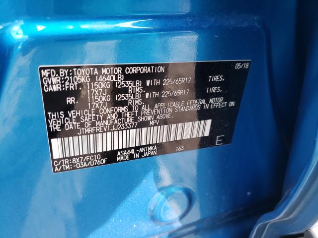 2018 TOYOTA RAV4 ADVEN JTMRFREV1JJ233377