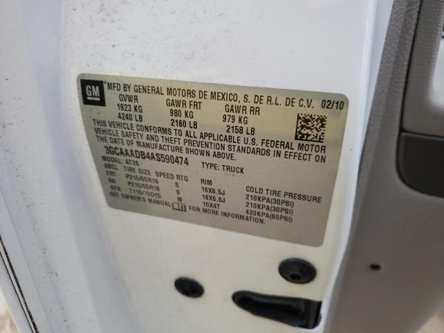 2010 CHEVROLET HHR PANEL 3GCAAADB4AS590474