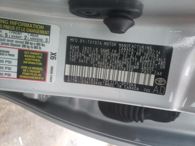 2014 TOYOTA COROLLA L 2T1BURHE3EC178130