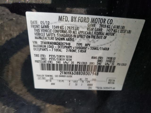 2013 FORD FLEX LIMIT 2FMHK6D88DBD07948