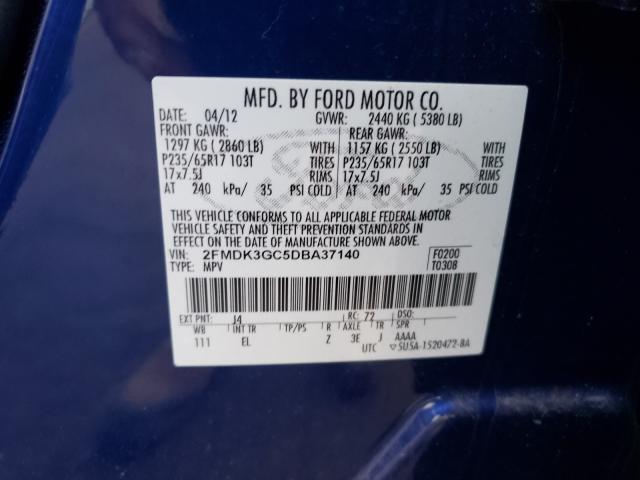 2013 FORD EDGE SE - 2FMDK3GC5DBA37140