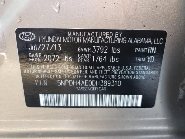 2013 HYUNDAI ELANTRA GL - 5NPDH4AE0DH389310
