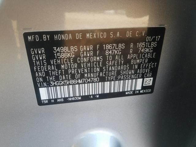 2017 HONDA FIT EX 3HGGK5H86HM704780