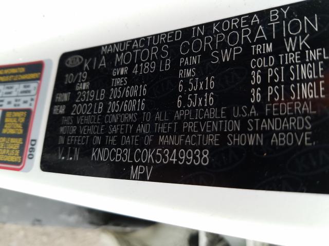 2019 KIA NIRO FE KNDCB3LC0K5349938