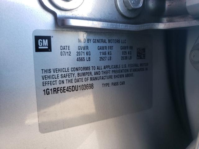 2013 CHEVROLET VOLT 1G1RF6E45DU103698