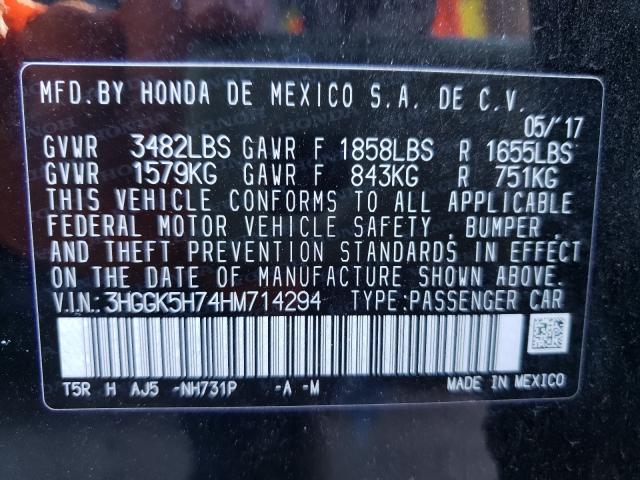 2017 HONDA FIT EX 3HGGK5H74HM714294