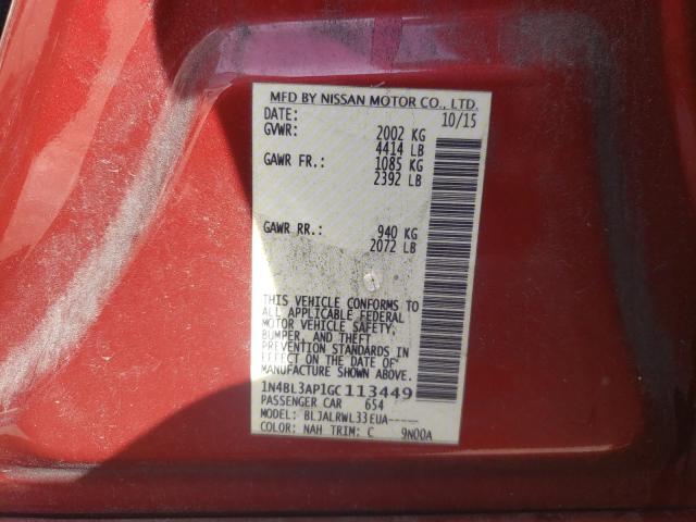 2016 NISSAN ALTIMA 3.5 1N4BL3AP1GC113449