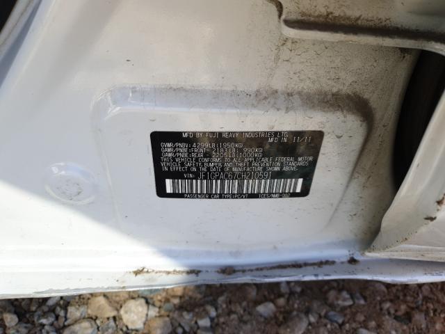 2012 SUBARU IMPREZA PR JF1GPAC67CH210591