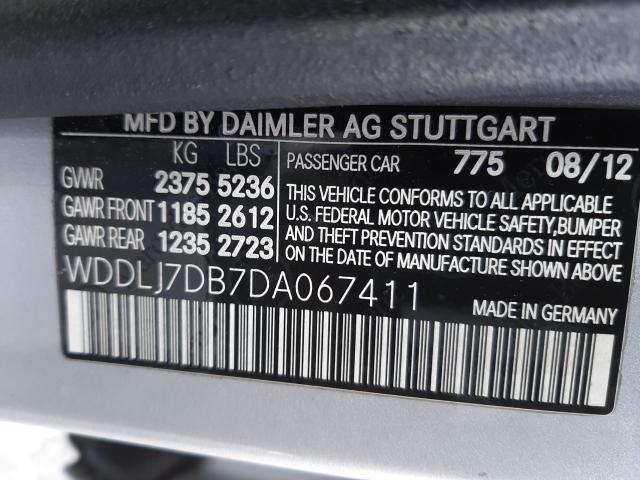 2013 MERCEDES-BENZ CLS 550 WDDLJ7DB7DA067411