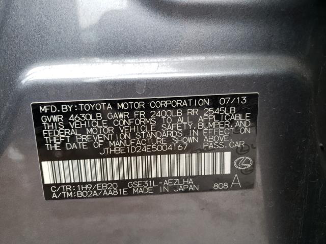 2014 LEXUS IS 350 JTHBE1D24E5004167