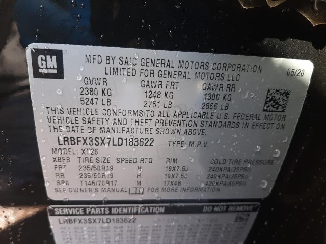 2020 BUICK ENVISION P LRBFX3SX7LD183622