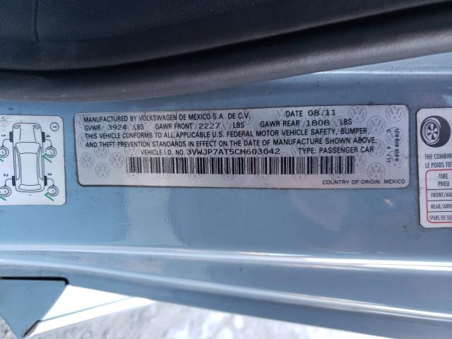 2012 VOLKSWAGEN BEETLE 3VWJP7AT5CM603042