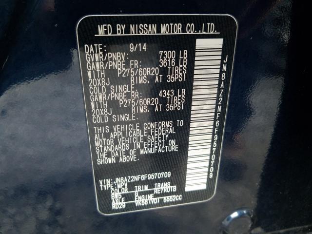 2015 INFINITI QX80 JN8AZ2NF6F9570709