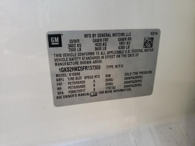 2015 GMC YUKON XL K 1GKS2HKC5FR137369