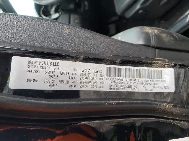 2020 DODGE DURANGO GT 1C4RDJDG2LC153331