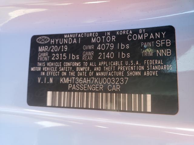 2019 HYUNDAI VELOSTER N KMHT36AH7KU003237