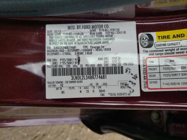 2011 LINCOLN MKZ HYBRID 3LNDL2L34BR774681