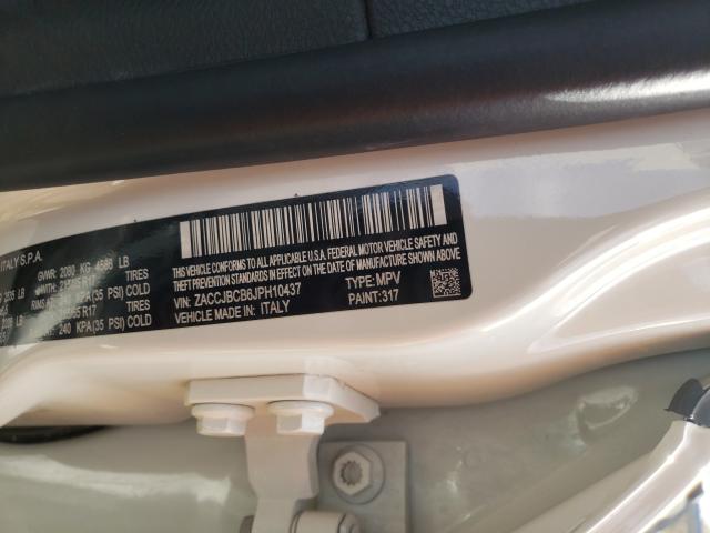 2018 JEEP RENEGADE T ZACCJBCB6JPH10437