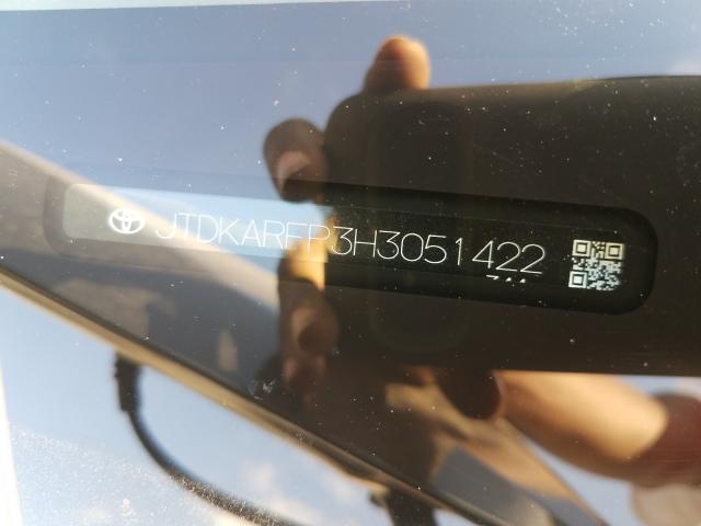 2017 Toyota Prius Prime VIN: JTDKARFP3H3051422 Lot: 31215671