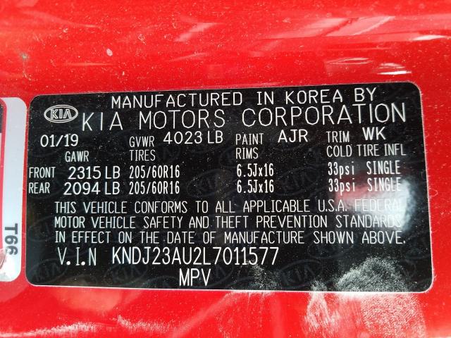 2020 KIA SOUL LX KNDJ23AU2L7011577