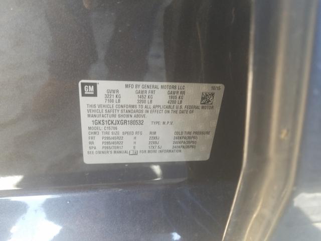 2016 GMC YUKON DENA 1GKS1CKJXGR180532