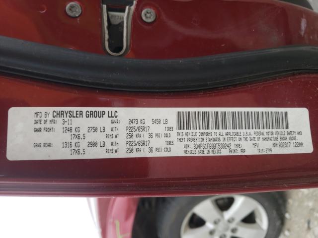 2011 DODGE JOURNEY MA 3D4PG1FG9BT538242