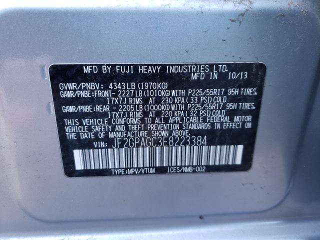 2014 SUBARU XV CROSSTR JF2GPAGC3E8223384