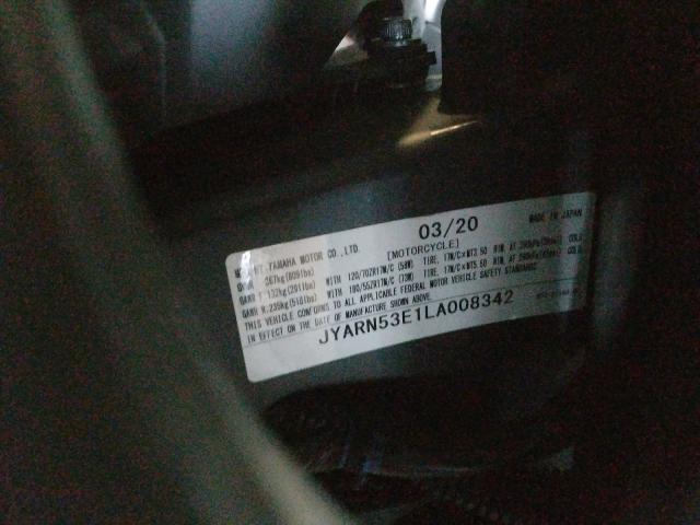 2020 YAMAHA MT09 JYARN53E1LA008342