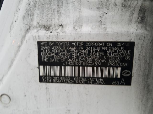 2014 LEXUS IS 350 JTHCE1D21E5004874