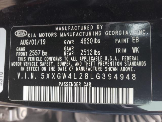 2020 KIA OPTIMA SX 5XXGW4L28LG394948