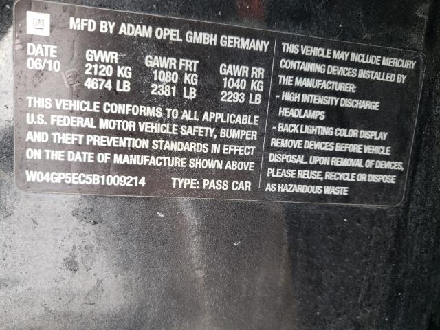 2011 BUICK REGAL CXL W04GP5EC5B1009214