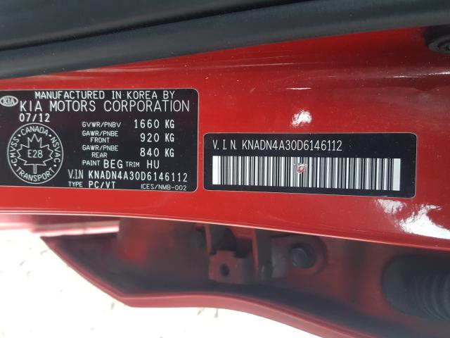 2013 KIA RIO EX KNADN4A30D6146112