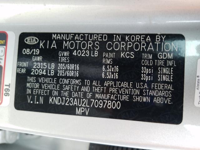 2020 KIA SOUL LX KNDJ23AU2L7097800
