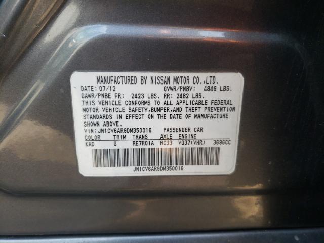 2013 INFINITI G37 X JN1CV6AR9DM350016